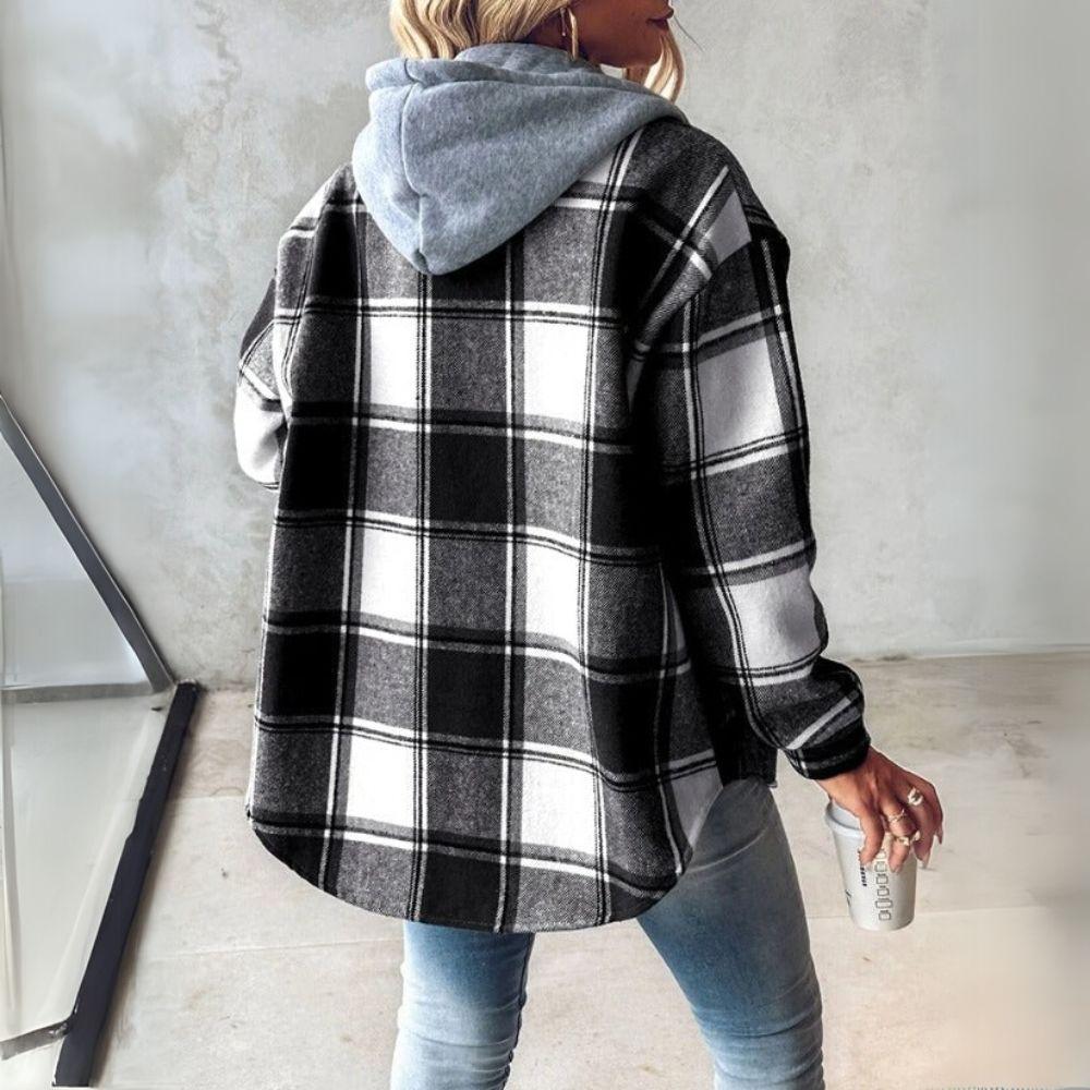 Camila | Chaqueta de cuadros forrada