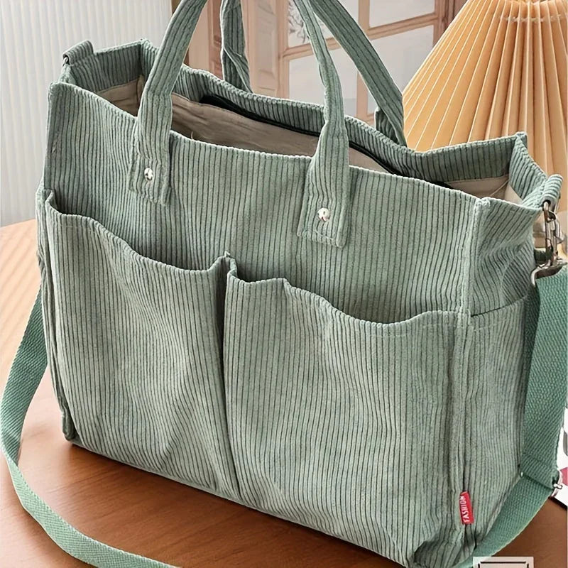 María | Bolso de pana multibolsillos