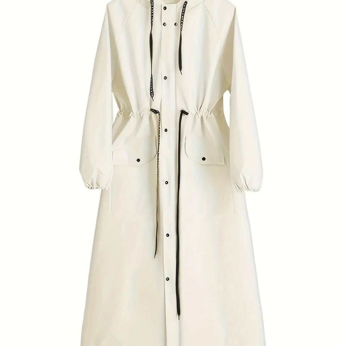 Fátima | Impermeable largo con capucha