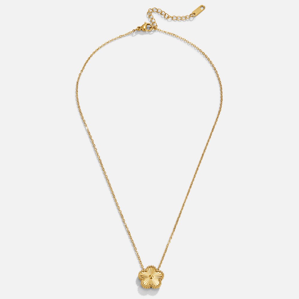 Jimena | Collar dorado de trébol