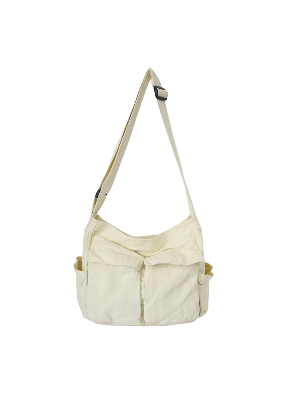 Bolso de Hombro Denim Multibolsillos