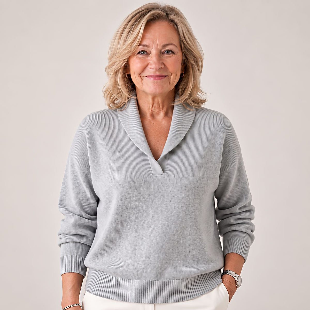 Begoña | Jersey con cuello chal