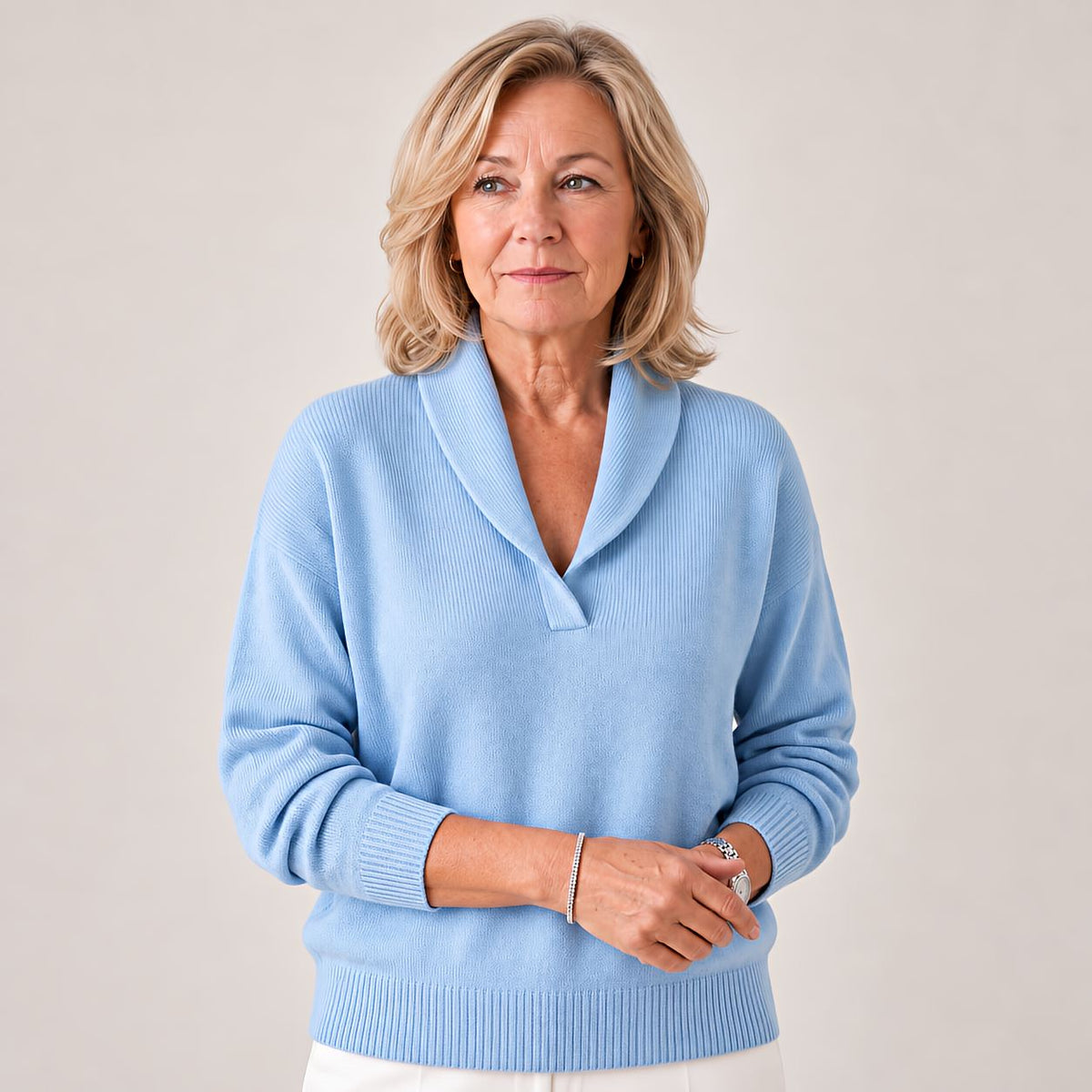 Begoña | Jersey con cuello chal
